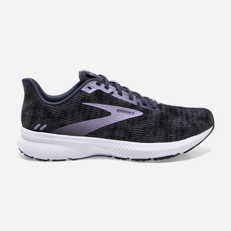 Brooks Launch 8 Light Cushion Hardloopschoenen voor Dames Zwart /Lavendel (VXKLG-7301)